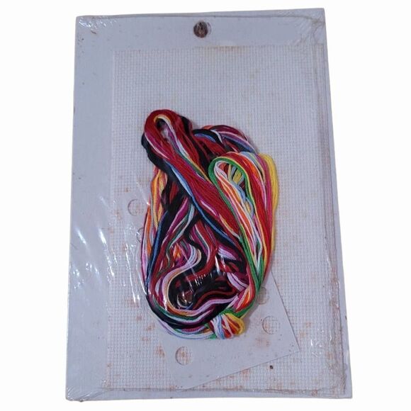 Vintage Janlynn Simply Sweet Counted Cross Stitch Retro 2001 Java coffee NOS - Picture 2 of 2